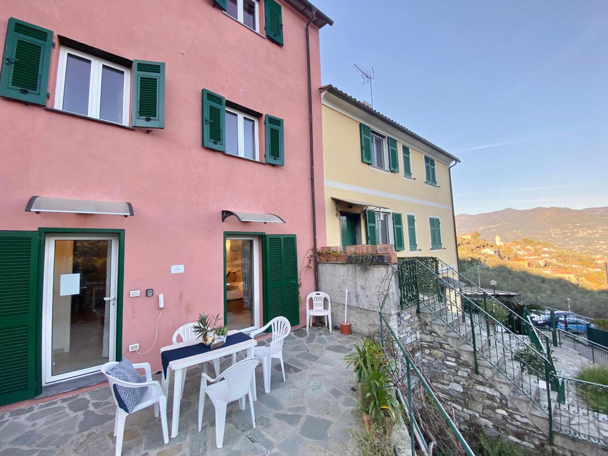 Alla Casa Rosa, Peaceful Apartment Surrounded By Greenery With Free Parking, Wifi & Air Conditioning Ραπάλο Εξωτερικό φωτογραφία